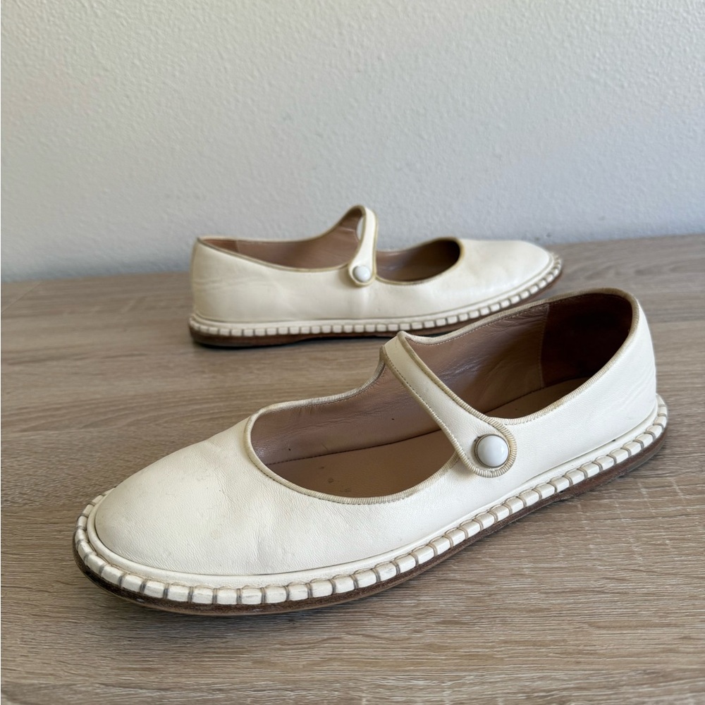 Chloe Cream Mary Jane Flats - Picture 5 of 10